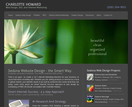 Sedona Web Design by Charlotte Howard