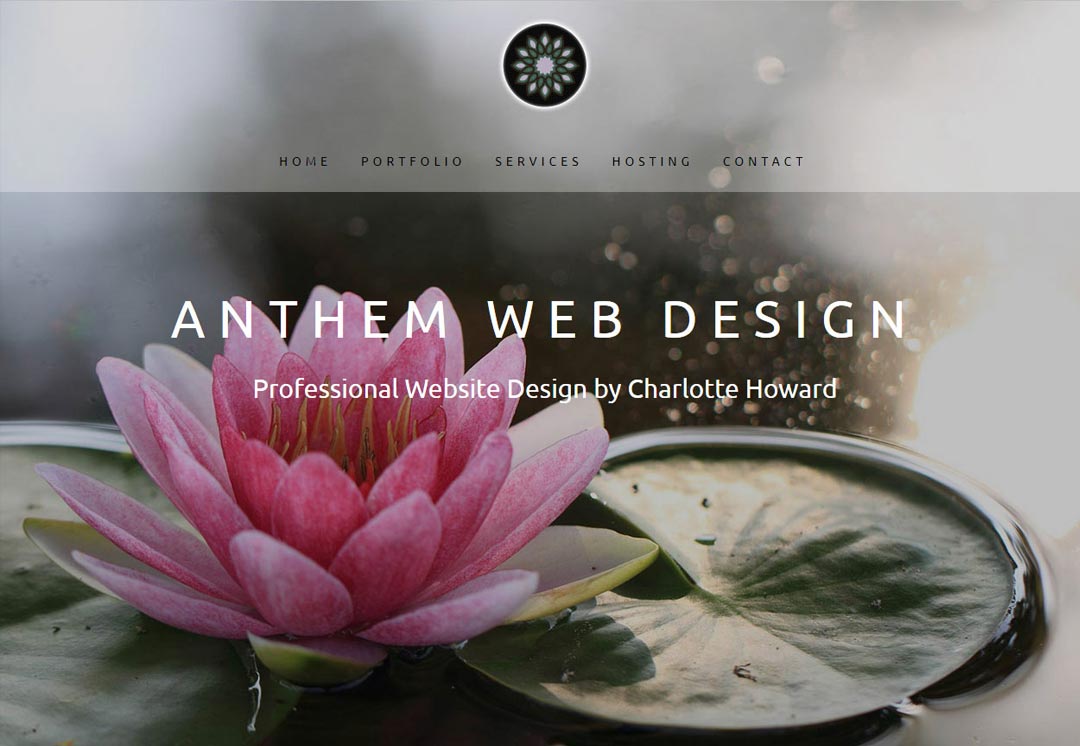 Anthem Website Design by Charlotte Howard