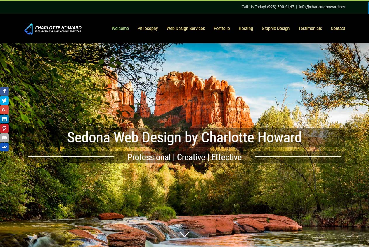 Professional WordPress website design and more by Charlotte Howard Web Design in Arizona