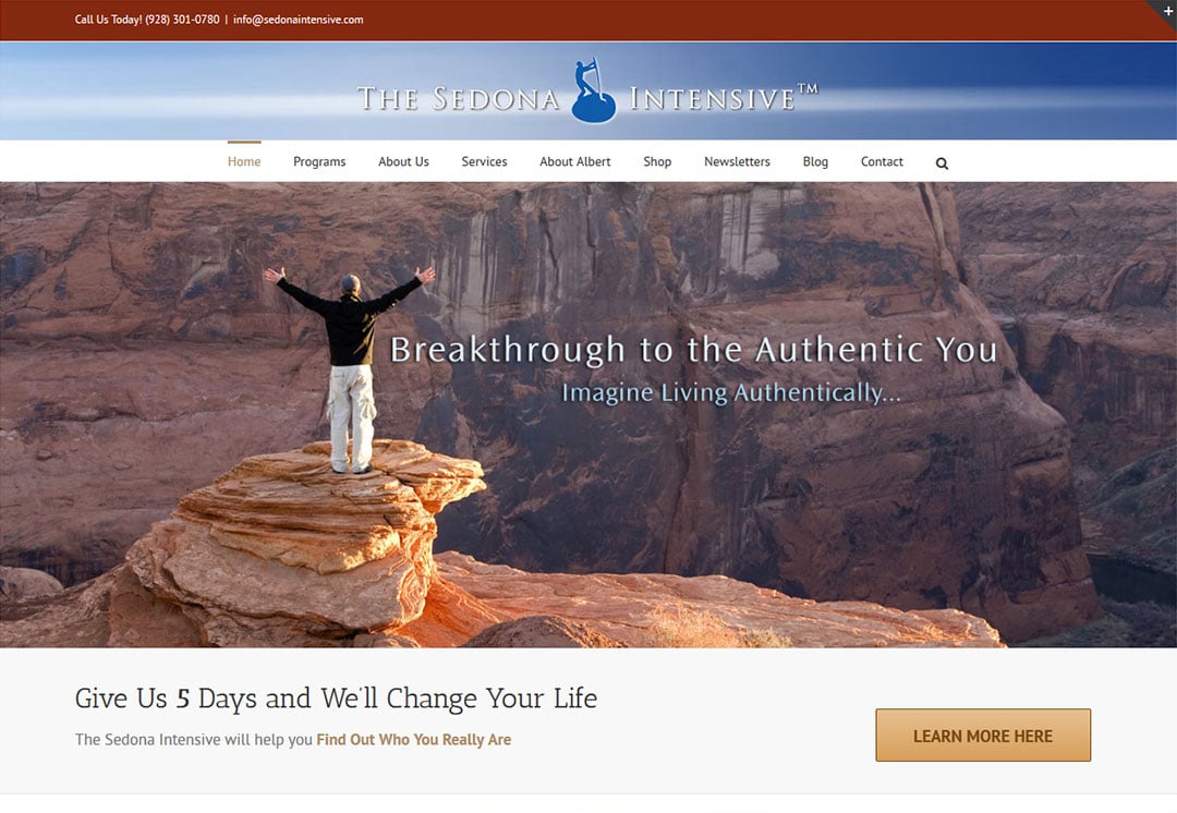 Websites for Recovery Centers and Astrologists - The Sedona Intensive