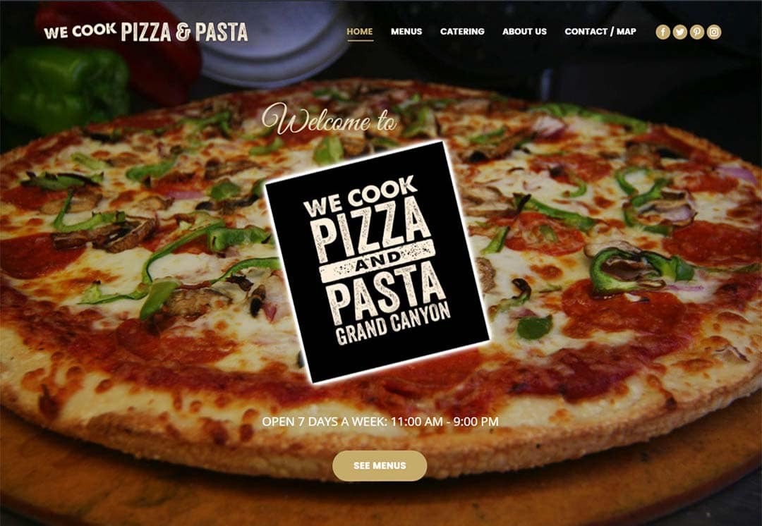Websites for Restaurants and Pizzarias