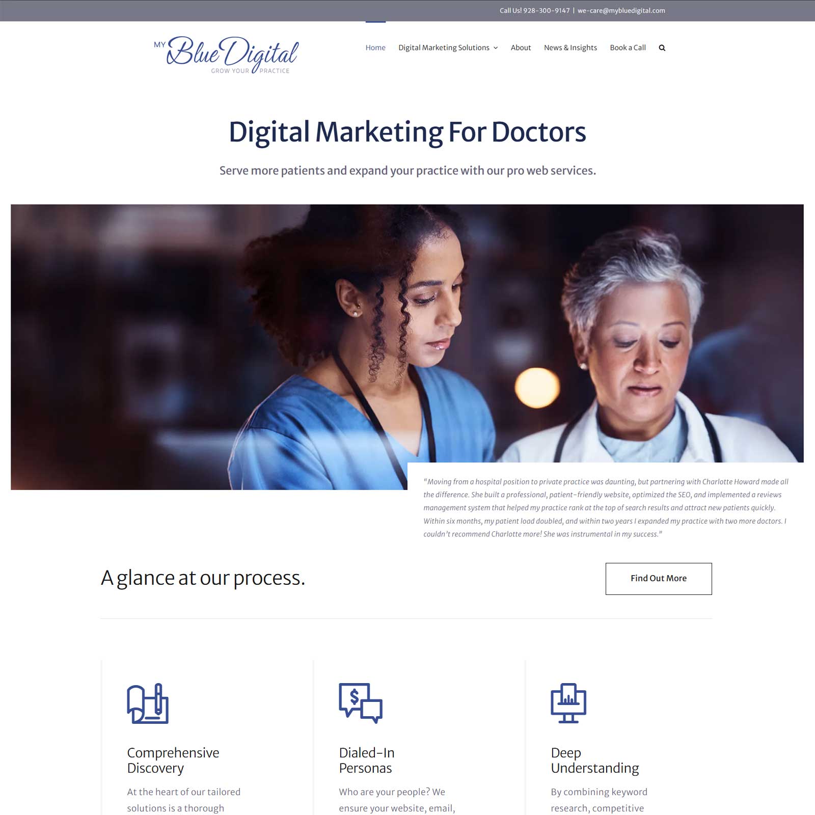 web design and digital marketing for doctors and healthcare specialists